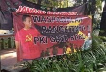 Spanduk Andika 'Panglima PKI' Bermunculan di Jakarta