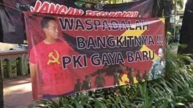 Spanduk Andika 'Panglima PKI' Bermunculan di Jakarta