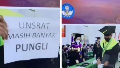 Wisuda Unsrat Viral, Wisudawan Beri Kertas Pesan Pungli di Kampus