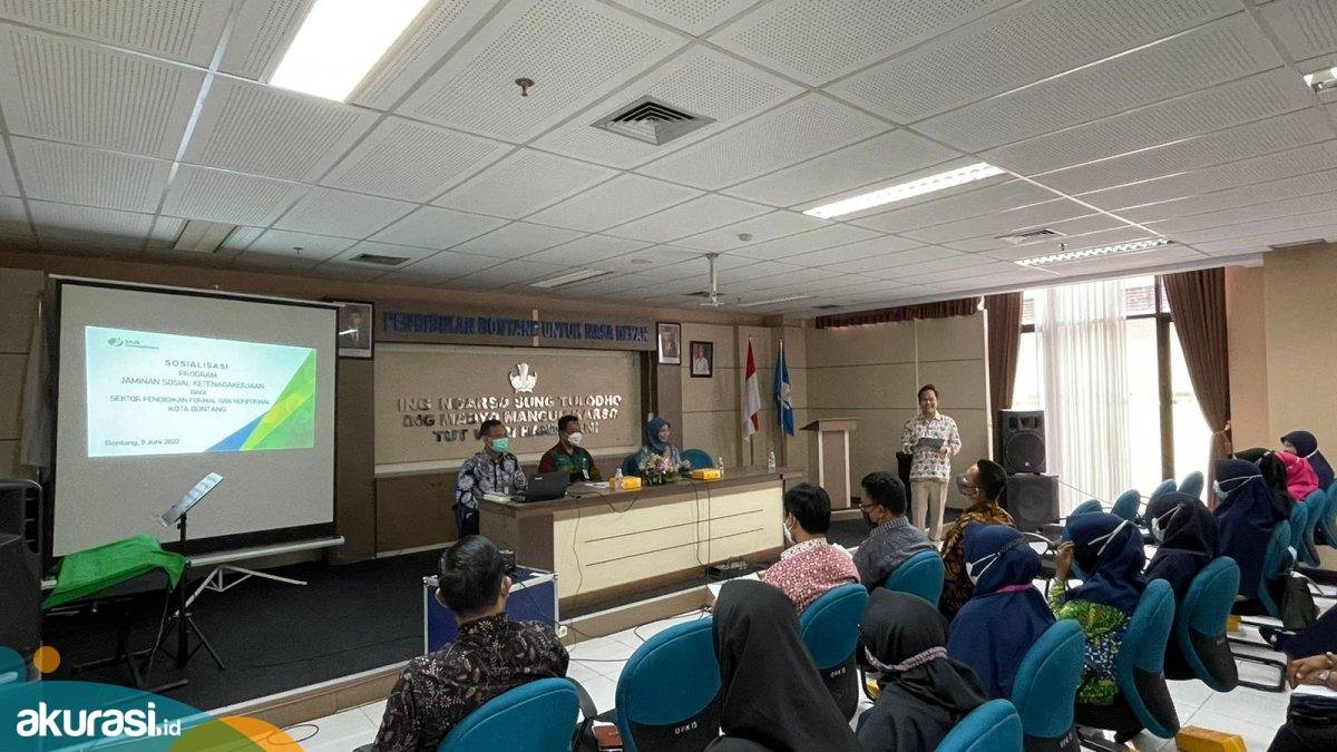 Gelar Sosialisasi, BPJS Ketenagakerjaan Bontang Edukasi Pentingnya Jaminan Sosial Ketenagakerjaan Bagi Tenaga Pendidik