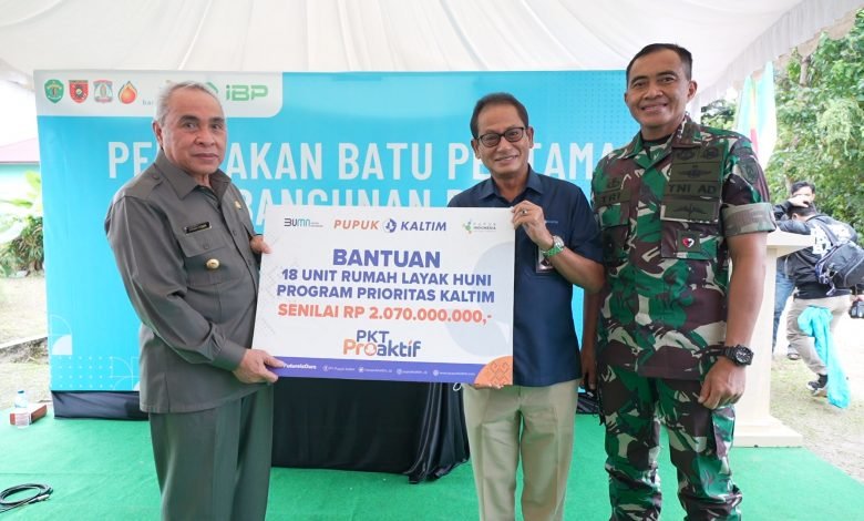 Sinergi dengan Pemprov Kaltim, PKT Salurkan Bantuan 18 Unit Rumah Layak Huni di Bontang