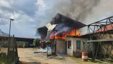 Diduga Korsleting, Mess Karyawan di Berebas Tengah Hangus Terbakar