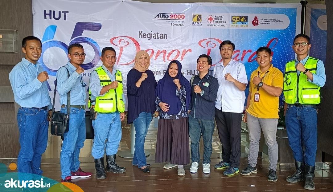 Bantu PMI, Karyawan PAMA Indo Lakukan Aksi Donor Darah