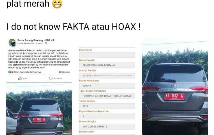 Mobil Wali Kota Bontang Viral di Media Sosial, Sekda Berikan Penjelasan Lengkap