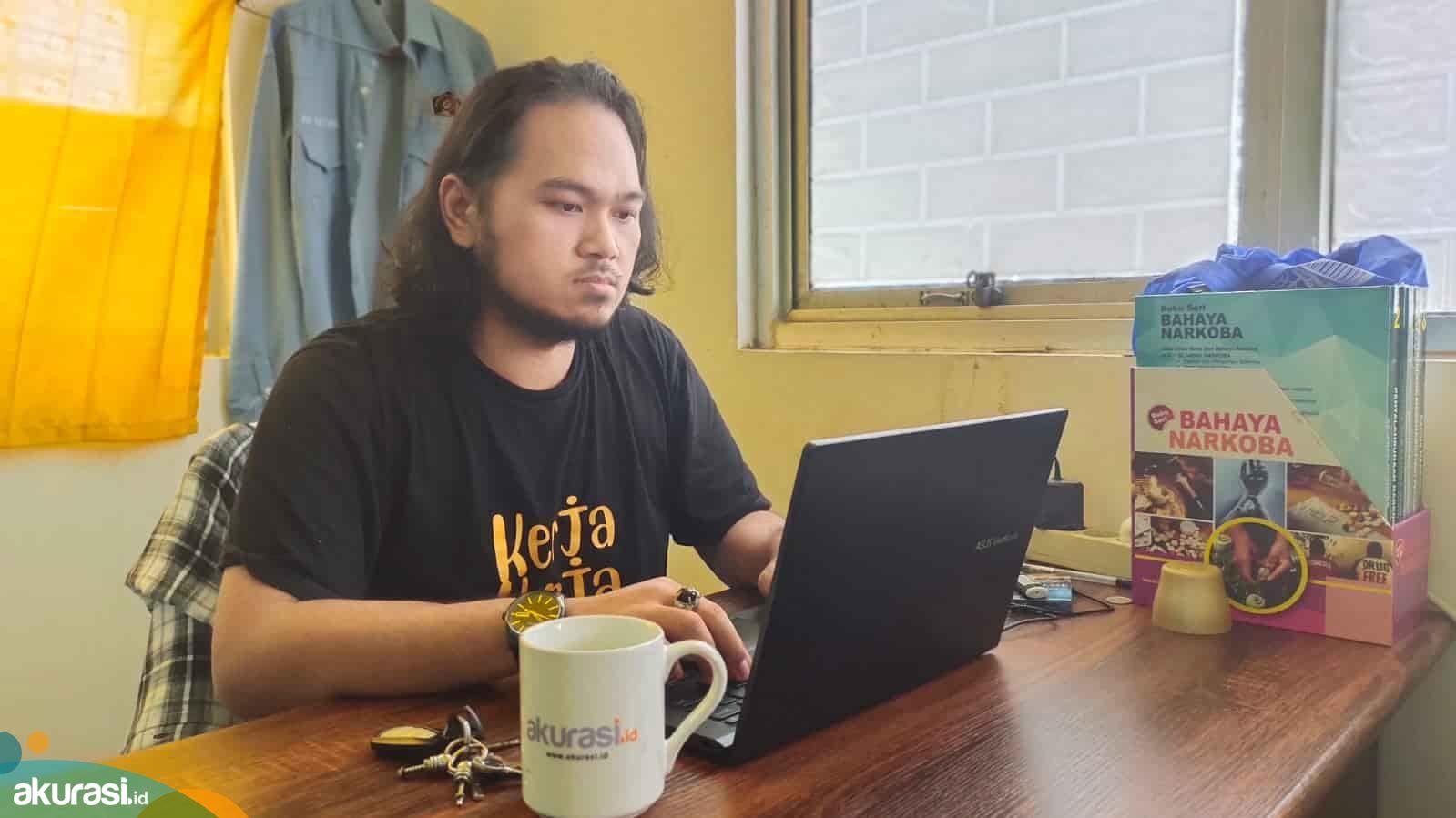 Pemimpin Redaksi Akurasi.id, Rachman Wahid. (Joko/Akurasi.id)