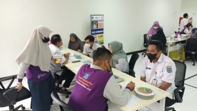 BKPSDM Bontang melakukan pengecekan kesehatan dengan pendampingan tenaga kesehatan dari dinas kesehatan Kota Bontang. (ist)