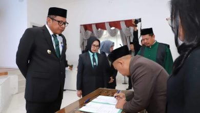 Lantik 86 Pejabat Struktural Ini Pesan Wali Kota Bontang. (Sastro/ProkompimBontang)