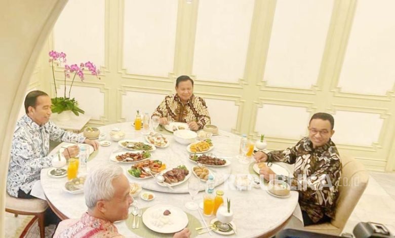 Perundingan atau peredaman tensi politik, langkah Jokowi undang Bacapres makan siang bersama.