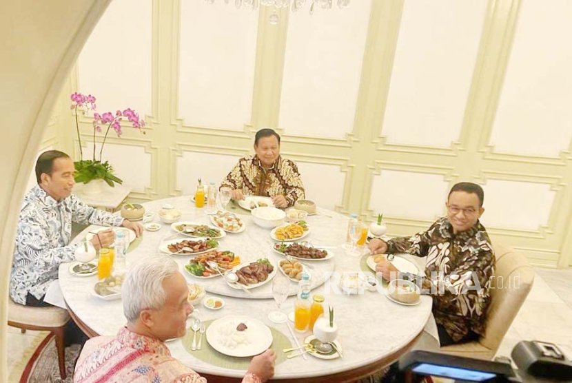 Perundingan atau peredaman tensi politik, langkah Jokowi undang Bacapres makan siang bersama.