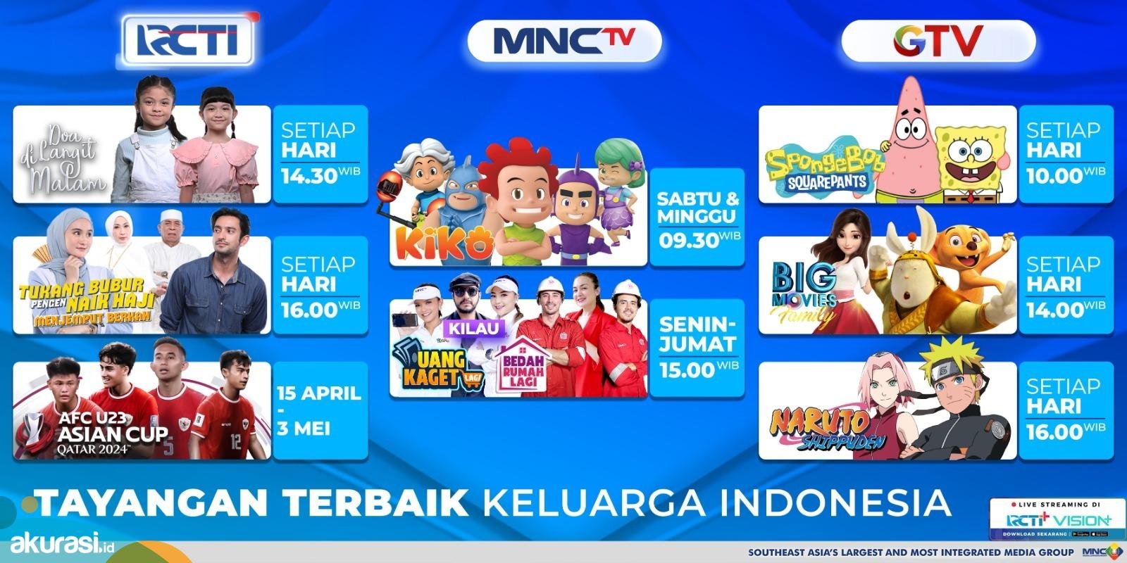 Tayangan Terbaik Keluarga Indonesia. (MNC Media Entertainment)