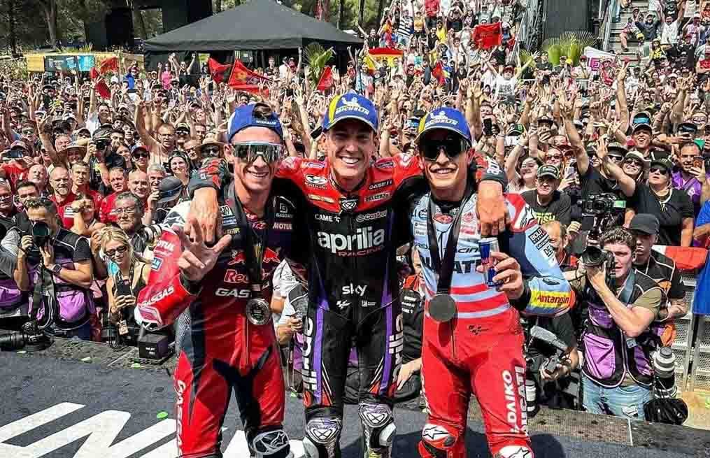 Drama Balapan Sprint Race, Aleix Espargaro Raih Kemenangan