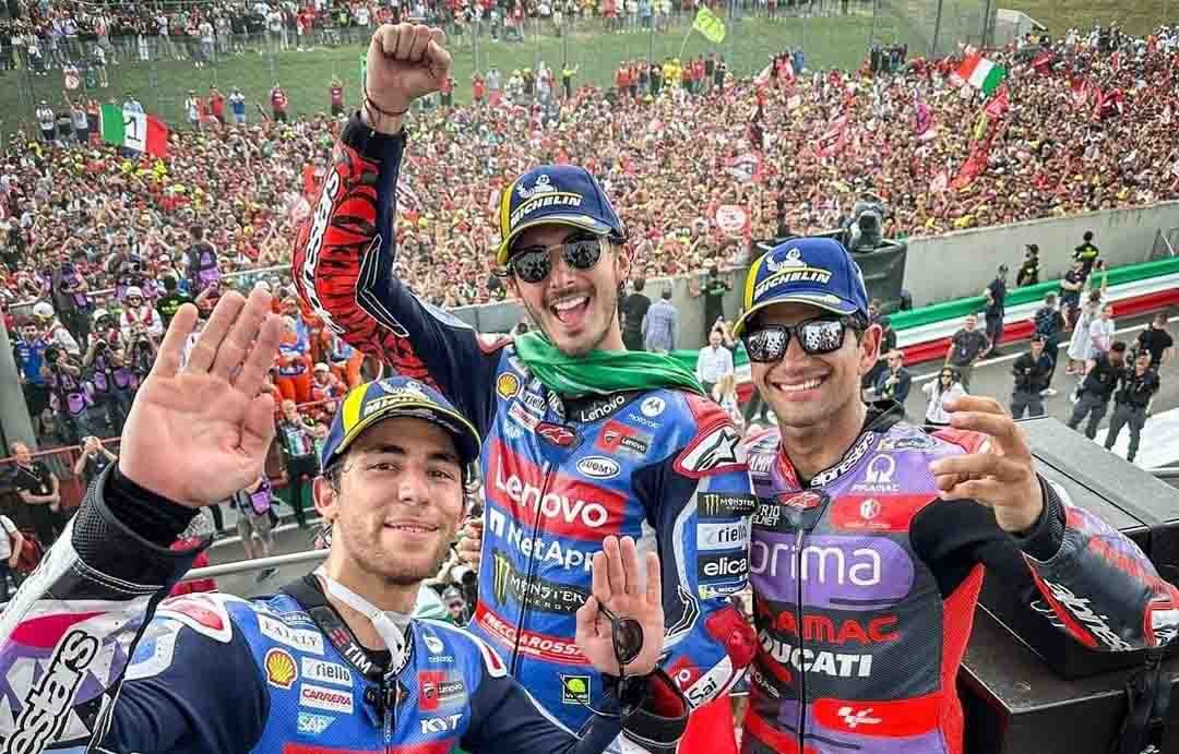 Dominasi Ducati di MotoGP Mugello 2024: Bagnaia dan Bastianini Raih Podium 1-2 Di Home Race