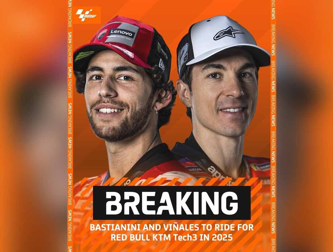 Enea Bastianini dan Maverick Vinales Resmi Bergabung dengan KTM Tech3 untuk MotoGP 2025
