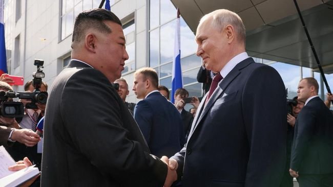 Putin Disambut Meriah di Korea Utara Hubungan Rusia-Korut Kian Mesra