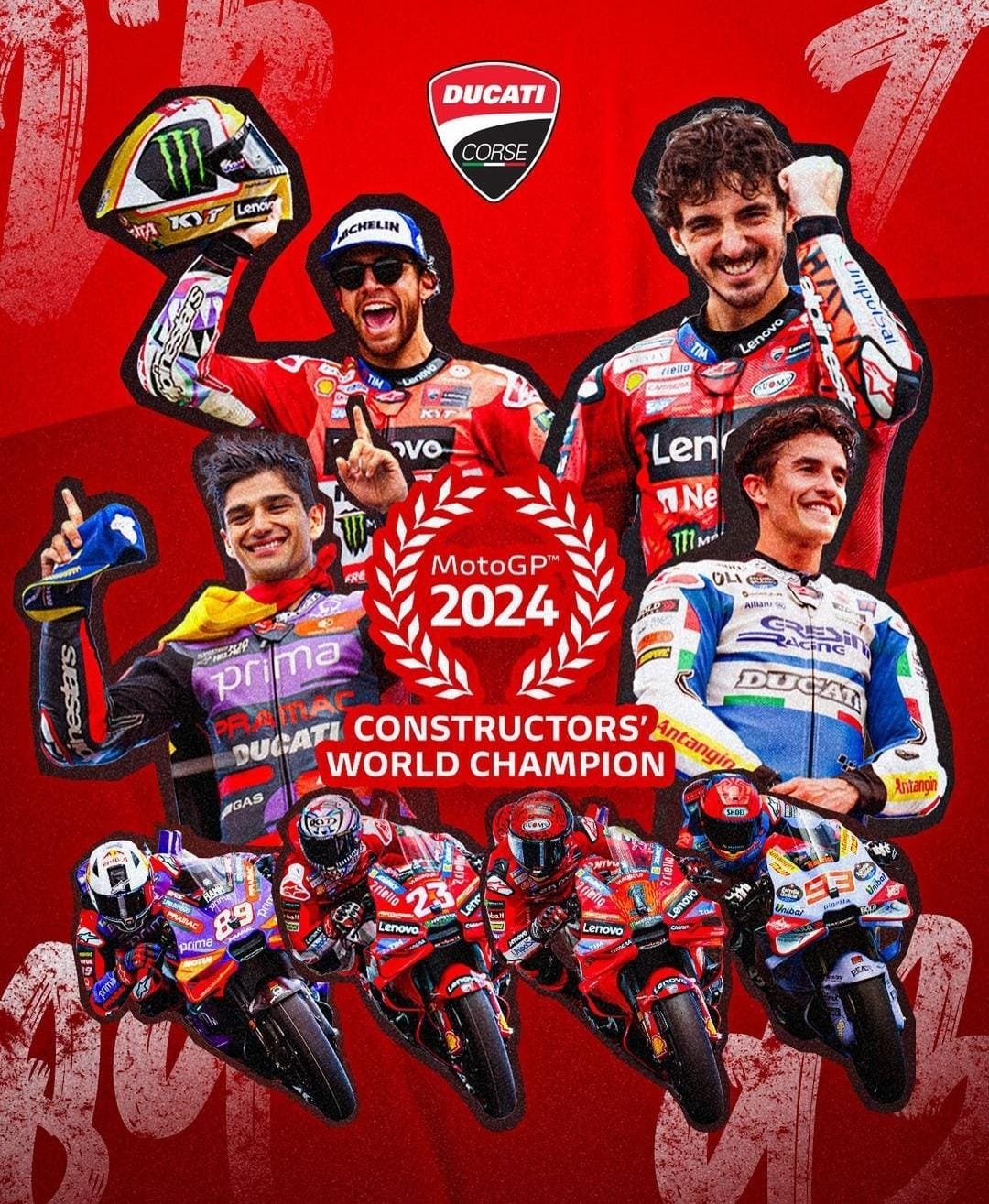 Pabrikan Ducati Dominasi 5 Besar Sprint Race di Mandalika 2024