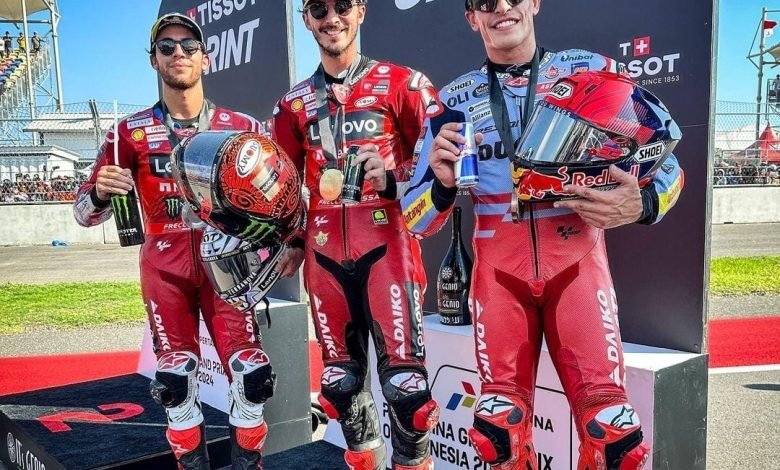 Hasil Sprint Race MotoGP Mandalika 2024: Pecco Menang, Jorge Martin Jatuh, dan Marquez Podium