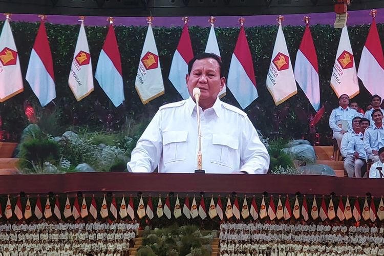 Prabowo Subianto Sindir Angka 11 Anies Baswedan dan Sikap Oposisi dalam Apel Kader Gerindra