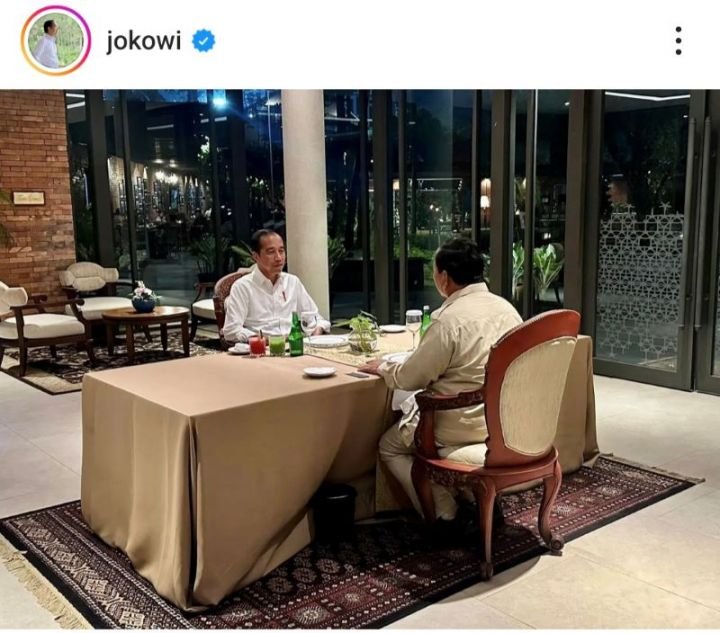 Jokowi dan Prabowo Bahas Program Pemerintahan dalam Pertemuan Empat Mata di GBK