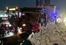 Truk Bermuatan Hebel Tabrak Pembatas di Flyover Pancoran, Sopir Tewas di Tempat