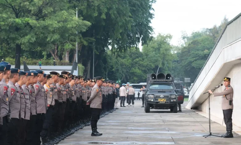 Pengamanan Ketat di Jakarta Pusat: 588 Personel Dikerahkan untuk Unjuk Rasa dan Pelantikan Kepala Daerah
