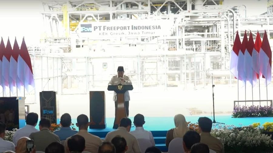 Prabowo Resmikan Pabrik Emas Terbesar di Indonesia, Milik Siapa