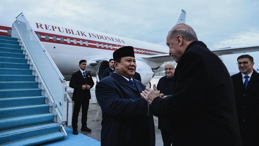 Presiden Prabowo Subianto Disambut Presiden Erdogan di Ankara, Siap Sampaikan Pidato di Parlemen Turki