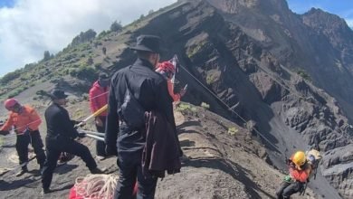 Tragis, Pendaki Asal Brasil Jatuh di Gunung Rinjani dan Ditemukan Meninggal Dunia di Kedalaman 400 Meter