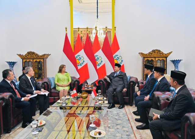 Presiden Prabowo dan Presiden Peru Dina Boluarte Rayakan 50 Tahun Hubungan Diplomatik Indonesia–Peru