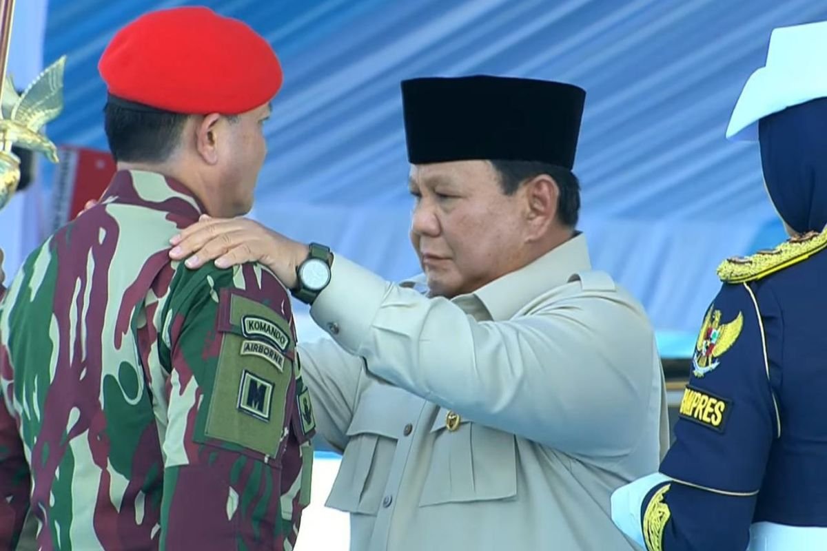 Presiden Prabowo Resmikan 6 Kodam Baru dan Lantik Panglima Pasukan Elite TNI
