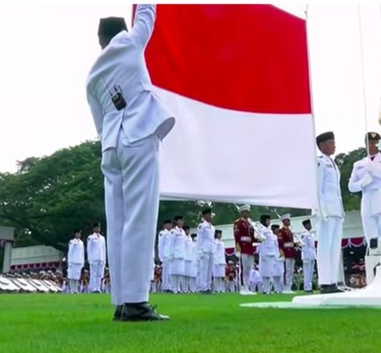 Upacara HUT ke-80 RI di Istana Merdeka Berlangsung Khidmat dan Meriah