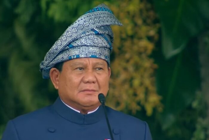 Prabowo Subianto Pimpin Upacara Penurunan Bendera Merah Putih HUT RI ke-80 di Istana Merdeka
