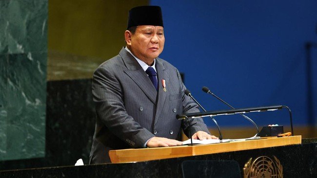 Mic Presiden Prabowo Sempat Mati saat Pidato di PBB, Ini Penjelasan Kemlu RI
