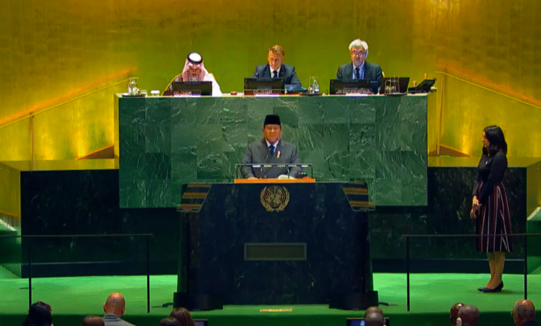 Presiden Prabowo di KTT PBB: Indonesia Akan Akui Israel Jika Palestina Diakui