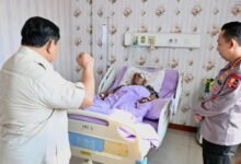 Prabowo Subianto Kunjungi RS Polri, Tinjau 17 Korban Aksi Demonstrasi Ricuh
