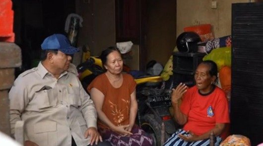 Presiden Prabowo Subianto Tinjau Korban Banjir di Bali, Janjikan Bantuan untuk Warga Terdampak