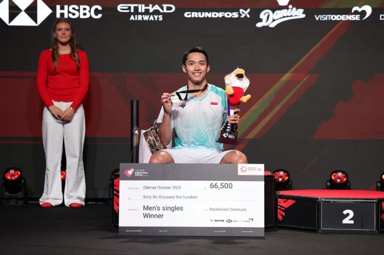 Jonatan Christie Juara Denmark Open 2025, Erick Thohir: Teladan Kegigihan dan Semangat Patriotik