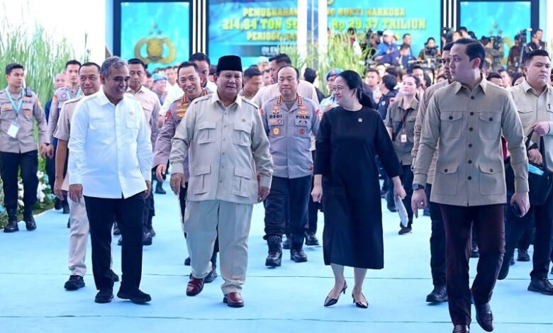 Puan Maharani: Kehadiran Presiden Prabowo di Pemusnahan Narkoba Simbol Kuat Perang Melawan Narkoba