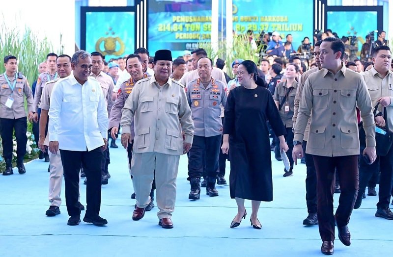 Puan Maharani: Kehadiran Presiden Prabowo di Pemusnahan Narkoba Simbol Kuat Perang Melawan Narkoba