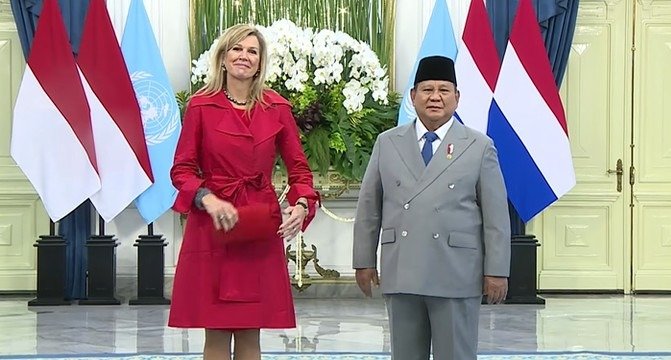 Presiden Prabowo Terima Kunjungan Ratu Belanda Maxima di Istana Merdeka