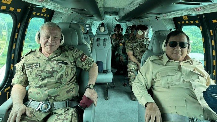Momen Akrab Presiden Prabowo dan Raja Abdullah II: Naik Helikopter Bareng hingga Pelukan Hangat di Akhir Kunjungan