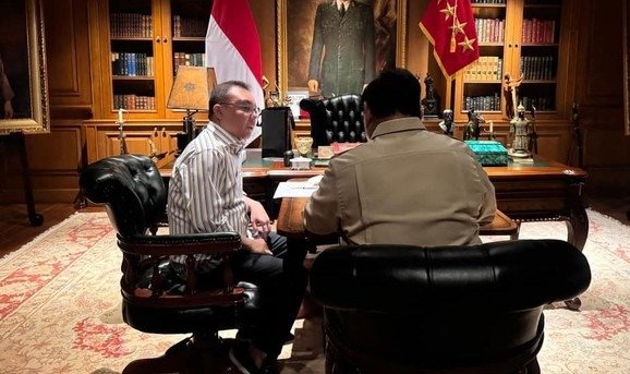 Presiden Prabowo Subianto dan Sufmi Dasco Ahmad Gelar Pertemuan di Hambalang