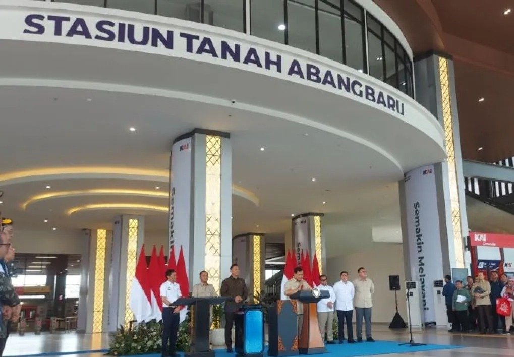 Presiden Prabowo Resmikan Stasiun Tanah Abang Baru, Kucurkan Rp5 Triliun untuk Tambahan 30 Rangkaian KRL Jabodetabek