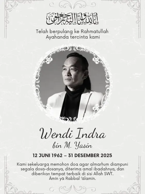 Kabar Duka, Ayah Gilang Dirga Meninggal Dunia di Usia 63 Tahun