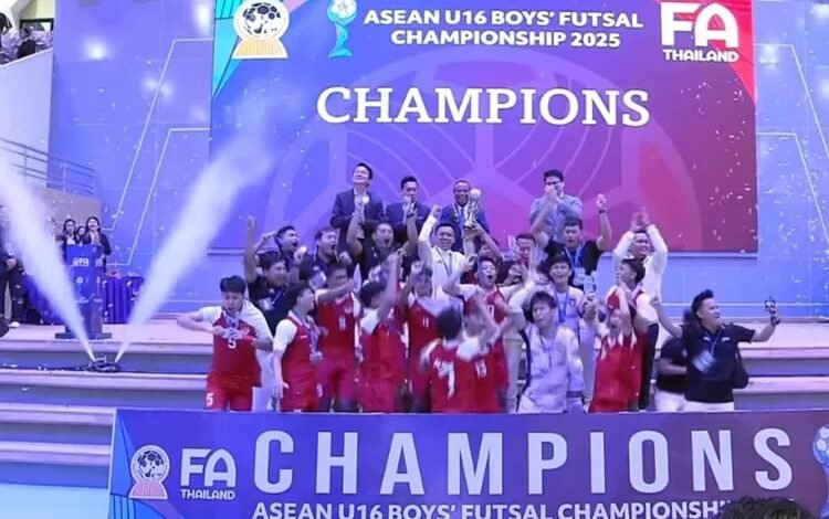 Timnas Futsal Indonesia U-16 Juara Piala AFF Futsal U-16 2025, Kalahkan Thailand 4-3 dalam Laga Dramatis