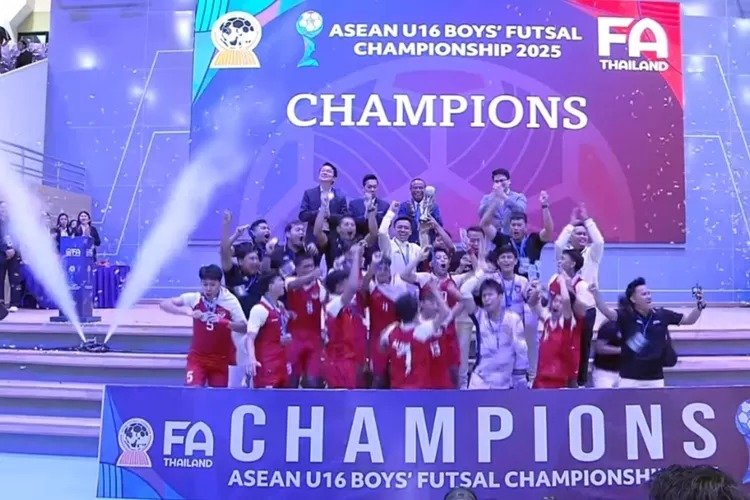 Timnas Futsal Indonesia U-16 Juara Piala AFF Futsal U-16 2025, Kalahkan Thailand 4-3 dalam Laga Dramatis