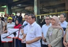 Pramono Anung Targetkan Pembangunan Lokasi Sementara Pasar Induk Kramat Jati Rampung 5 Hari Pascakebakaran