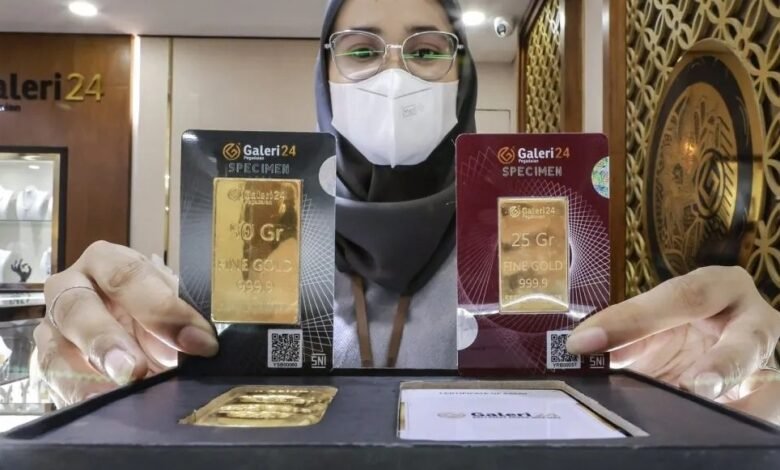 Harga Emas Pegadaian Hari Ini Jumat 23 Januari 2026 Turun, Galeri24 dan UBS Kompak Anjlok