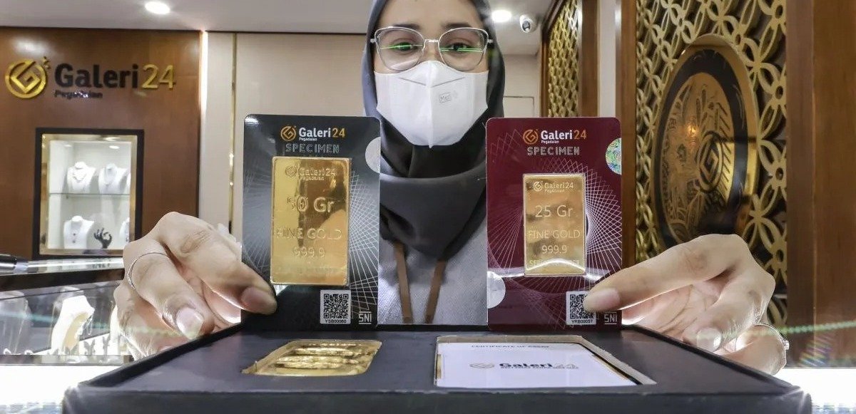Harga Emas Pegadaian Hari Ini Jumat 23 Januari 2026 Turun, Galeri24 dan UBS Kompak Anjlok