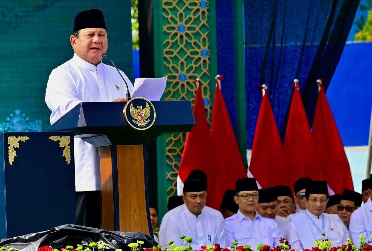 Presiden Prabowo Tegaskan Perang Tanpa Mundur Melawan Korupsi di Acara Mujahadah Kubro NU