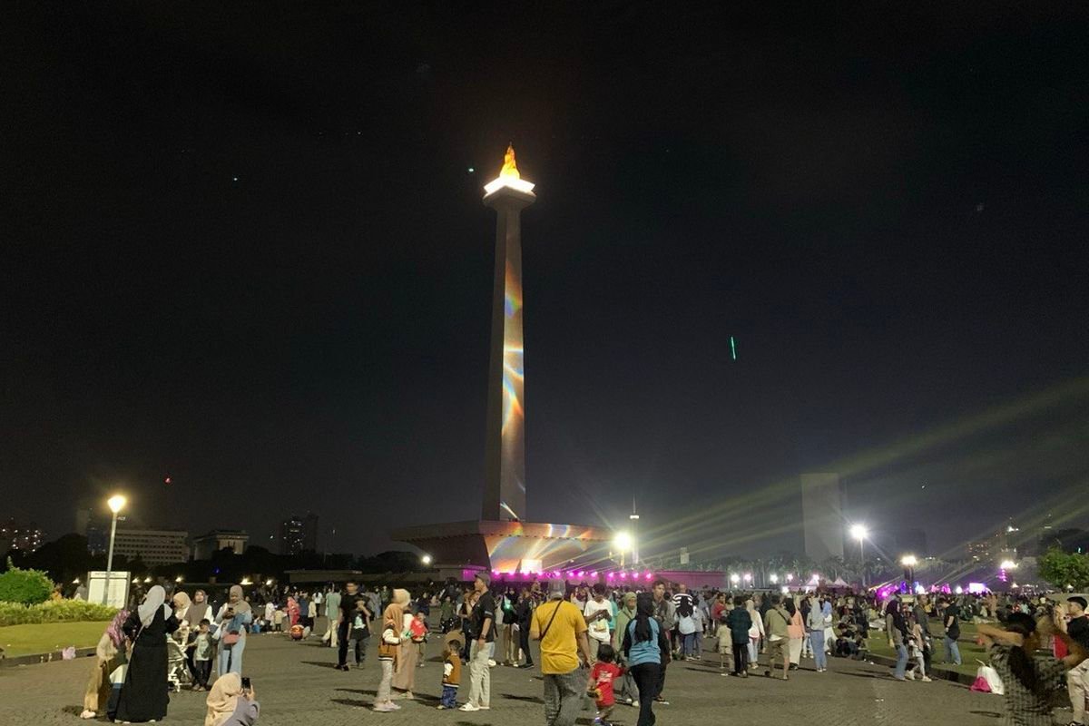 Imlek 2026 di Monas: Ada Air Mancur Menari dan Video Mapping 16–17 Februari